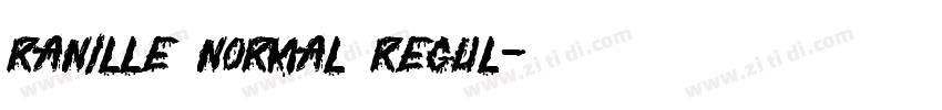 Ranille Normal Regul字体转换